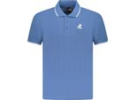 Elegante Polo Da Uomo In Blu Con Ricami E Dettagli A Contrasto