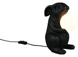Lampada Da Tavolo, Figura, Nero, Interruttore A Cavo, H 28 Cm