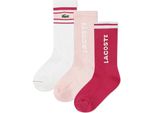 Lacoste Kids Stripe Crew Socks 3 Unità Multicolore Eu 27-35 Multicolore Eu 27-35