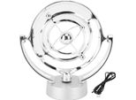 Ornamento A Sfera In Movimento Perpetuo, Giocattolo Elettronico Da Tavolo Decorativo Usb A Batteria, Argento