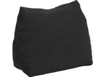 Vidaxl Cuscino Per Lo Schienale Nero 45 X 20 X 35 Cm In Tessuto A Coste