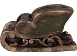 Decorazione Natalizia Clayre & Eef Figura Slitta 35X23X21 Cm Ceramica Verde