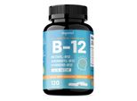 Vitamina B12 + L-5-Metilfolato (120 Capsule) Integratore Alimentare, Energia, Cervello, Pensiero, Funzione Cognitiva, Sistema Immunitario, Salute Dei Nervi