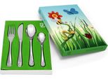 Posate Per Bambini Con Incisione "Insetti Nel Prato"" | Dimensioni: 170X180X170X135Mm | Codice Articolo: ZV6835070"
