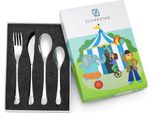 Set Di Posate Per Bambini Con Incisione - Circus | Dimensioni: 160X170X160X130 Mm | Numero Articolo: ZV4262070