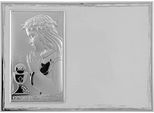 Quadretto Ricordo Della Prima Comunione In Argento Con Incisione Per Una Bambina | Dimensioni: 18X13 Cm | Colore: Bianco | Numero Articolo: VL821/4BI