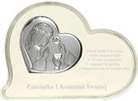 Quadro Commemorativo In Argento Per La Prima Comunione | Dimensioni: 17,7 X 13,3 Cm | Codice Articolo: BC6644F/A