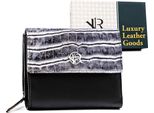 Borsa Da Donna Sk. RV-786-SLA-4828 Nero CROCO-BLU