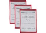 Geschirrtuch Ross "Liebling, Wo Steht Mein Essen… Im Kochbuch", Grau (Grau, Rot), B:50Cm L:70Cm, 100% Baumwolle, GeschirrtüCher, Geschirrtuch, SprüChetuch, Aus 100% Baumwolle