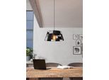 Eglo HäNgeleuchte "Pontefract Pendellampe, Stahl, E27, Esszimmerlampe, HäNgelampe, Lampe", Schwarz, 1, Ø 42Cm H: 110Cm, 1 Stk., Leuchten, HäNgeleuchte, H110 X Ø42 Cm, Schwarz, 1X40W Exkl., HäNgeleuchte