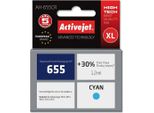 Activejet AH-655CR Ink (Replacement For Hp 655 CZ110AE; Premium; 12 Ml; Cyan)