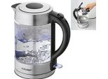 Cloer 4429 Bollitore In Vetro 1,7L 2200 W Acciaio Inox