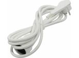 Chacon HO5VVF Extension Cable 3 X 1.5 Mm² - 3 M - With Flat Plug - White