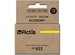 Actis KH-655YR Ink (Replacement For Hp 655 CZ112AE; Standard; 12 Ml; Yellow)