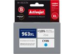 Activejet AH-963CRX Ink (Replacement For Hp 963XL 3JA27AE; Premium; 1760 Pages; 25 Ml Cyan)