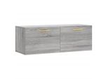 Vidaxl Armadio A Muro Grigio Sonoma 100X36,5X35 Cm Materiale A Base Di Legno