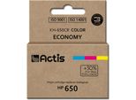 Actis KH-650CR Ink (Replacement For Hp 650 CZ102AE; Standard; 9 Ml; Color)
