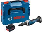 Bosch Ggs 18V-23 Plc Smerigliatrice Diritta Professionale A Batteria 18 V Senza Spazzole + 1X Batteria Procore 8,0 Ah + L-Boxx - Senza Caricabatterie