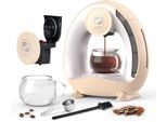 Einmal-Kaffeemaschine mit Filter für gemahlenen Kaffee, Americano Mini-Kaffeemaschine für eine Tasse, One-Touch-Bedienung, 4-8 oz Brühgrößen