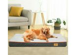 Wisfor Letto Per Cani Xl, Cuscino Ortopedico Per Cani, Tappetino Per Cani Letto Per Gatti Impermeabile E Lavabile, 110 X 85 X 10 Cm