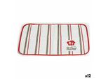 Sottobicchiere Bon Appetit Bianco Rosso 33 X 0,3 X 48 Cm (12 Pezzi)