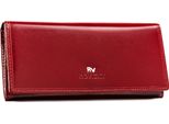Rovicky | Portafoglio Grande, Con Chiusura In Pelle, Da Donna, Rosso, 18,5X9,5 Cm