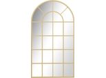Homcom Specchio Da Parete Specchio Armadio 110 X 62 Cm Specchio Decorativo Con Cornice In Metallo Specchio Appeso Specchio Da Soggiorno Specchio Per Camera Da Letto Oro