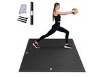 Tappetino Da Allenamento Vevor, Tappetino Da Yoga Antiscivolo Ad Alta Densità, Tappetino Da Allenamento Per Uomini E Donne, Tappetino Da Fitness E Da Allenamento Con Borsa E Tracolla, Per Tutti I Tipi Di Yoga Domestico, Pilates E Allenamento A Terra (2,1 X 1,5 M)