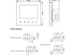 Termostato Di Riscaldamento Intelligente Regolatore Di Temperatura Digitale Touchscreen Lcd Display Settimana Programmabile Riscaldamento A Pavimento Dell'acqua E Termostato Caldaia A Gas Antigelo Per Casa Scuola Ufficio Hotel