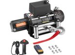Vevor Verricello Elettrico A Cavo, 4500 Kg, Verricello Per Autocarri Da 12 V Cc Con Cavo D'acciaio Φ 8,3 Mm X 19,8 M, Telecomando Wireless E A Filo, IP55 Per Il Traino Di Suv, Jeep, Rimorchi, Barche, Veicoli Fuoristrada