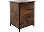 Comodino Relaxdays Con 3 Cassetti
