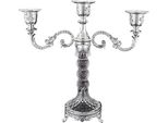 Inf Elegante Candelabro A Tre Bracci In Lega Di Zinco - Stile Europeo Per Matrimoni, Cene E Decorazioni Domestiche D'argento