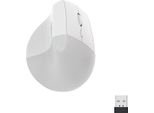 Inf Mouse Ergonomico Bluetooth Ricaricabile A Doppia Modalità Con Dpi Regolabile Bianco