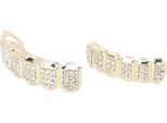 Denti Hip Hop Placcati In Oro Alla Moda Set Di Denti In Lega Unisex Rapper Costume Accessori Denti Oro