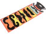 6Pcs Finti Baffi Neri Festive Prestazioni Cosplay Barba Artificiale Per Halloween Party