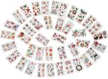 40 Foglio Natale Temporaneo Tatuaggio Adesivo Impermeabile Bambini Cartoon Tattoo Sticker Set