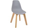P & B Kinderstuhl , Grau, Buche , Holz, Kunststoff , Buche , massiv , 33x57x38 cm , Kinder- & Jugendzimmer, Kindermöbel, Kindersitzmöbel & -tische,