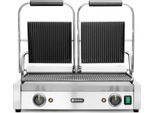 Griglia Di Contatto Hendi - Versione Doppia, Design Scanalato, Scanalatura Superiore E Inferiore, 230V/3600W, 570X395X(H)510Mm