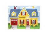 Melissa & Doug 10734 Puzzle Sonoro Intorno Alla Casa - Puzzle Con Pioli In Legno (8 Pezzi)
