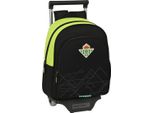 Real Betis Balompié Zaino Scuola Lima Nero Con Rotelle 28 X 34 X 10 Cm