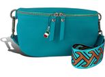 Cintura Borsa Turchese Multicolore Florence Tracolla Pelle Coordinata D2OTF807T