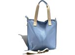 Borsa Shopper Florence Blu Chiaro In Pelle D2OTF161H