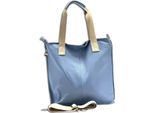 Florence Borsa In Pelle A Tracolla Shopper Blu Chiaro OTF161H