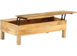 Vidaxl Tavolino In Legno Massiccio Di Mango, Tavolo Da Salotto, Tavolino, Tavolino Da Caffè