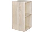 Wohnling WL5.176 Scaffale In Legno, 30 X 60 X 30 Cm, Scaffale Moderno Sonoma, Piccolo Scaffale Da Parete, Scaffale Portaoggetti, Piccola Libreria, 2 Ripiani,