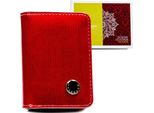 Peterson | Portafoglio Compatto Da Donna, Con Chiusura A Scatto E Zip, Rosso, 7,5X10 Cm