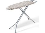 Asse Da Stiro Trio - Set Di Assi Da Stiro A Vapore Con Poggiaferro - Asse Da Stiro Pieghevole, 4 Strati - Superficie Da Stiro 1100 X 334 Mm - Regolazione Dell'altezza In 7 Posizioni, 715-915 Mm - Portata 20 Kg - Beige
