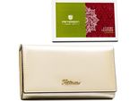 Peterson | Portafoglio Da Donna Classico Ed Elegante, In Beige, Per Contenere Una Carta Di Circolazione, 15,5X9 Cm