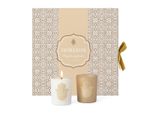 Set Di Candele Profumate Con Design Hamsa - 7 Pezzi - Rosa, Oud E Muschio - Confezione Regalo Decorativa - Candele Aromatizzate Premium - Beige