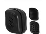 Inf Doppio Lato 2-In-1 Pettine Massaggiante Abs Per Cura Cuoio Capelluto Nero